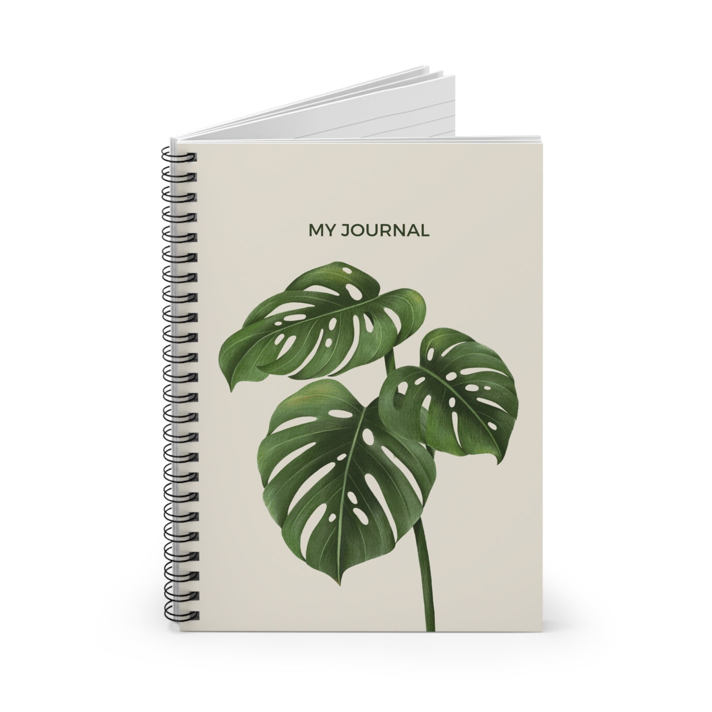 My Journal Monstera Leaf Design
