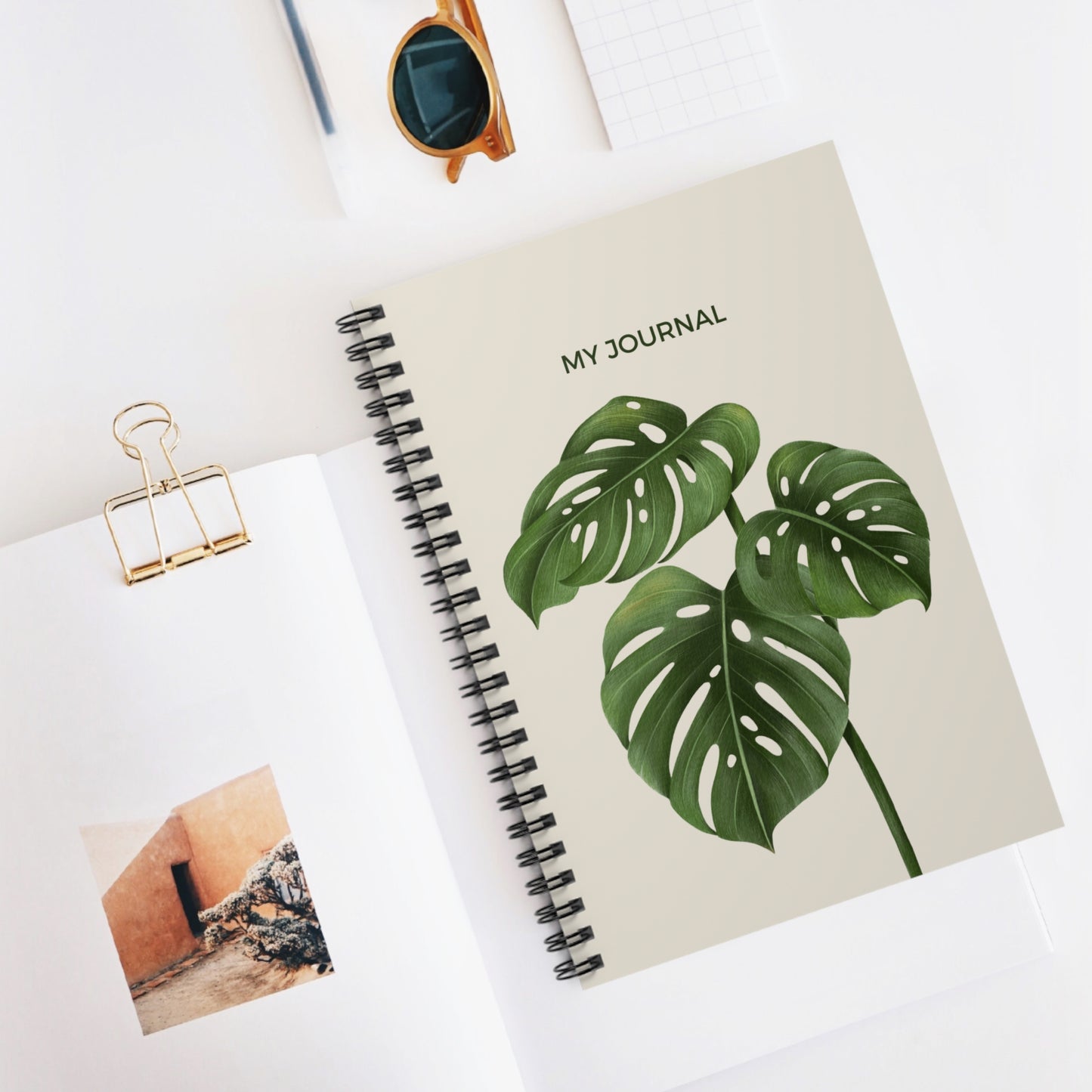 My Journal Monstera Leaf Design