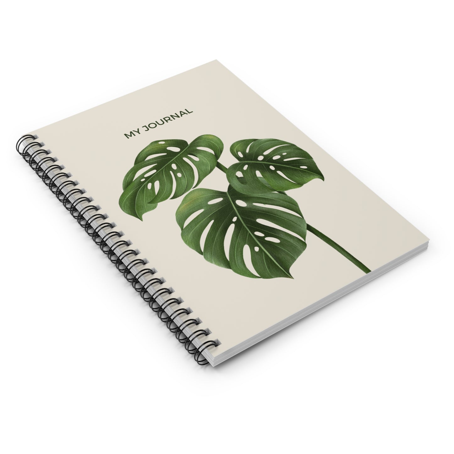 My Journal Monstera Leaf Design