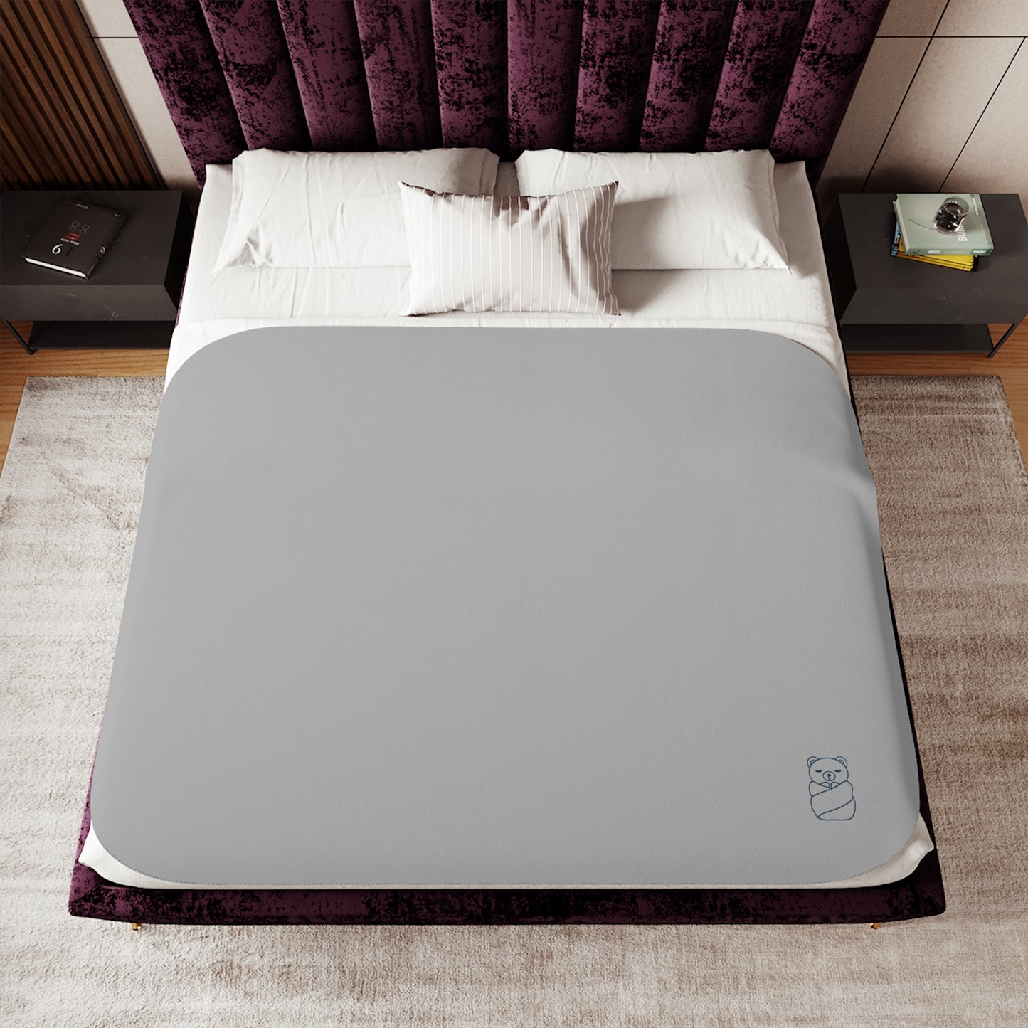 Cozy Sherpa Blanket - Soft Two-Color Design for Comfort and Style