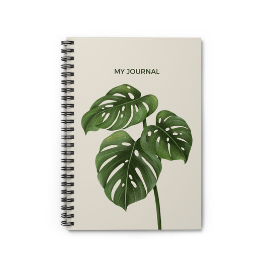 My Journal Monstera Leaf Design